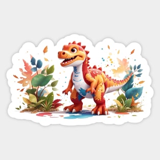 Cute Jurassic T-Rex Tyrannosaurus Rex Sticker